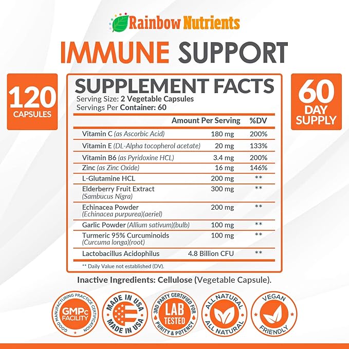 10 in 1 Immune Support Supplement |60 Day