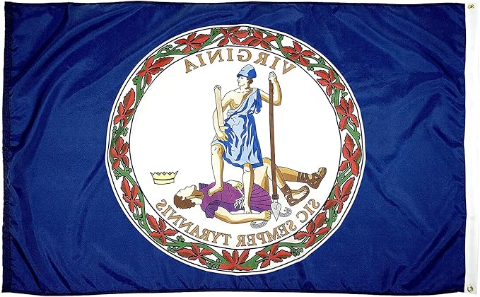 FlagSource Virginia Nylon State Flag, Made in USA, 5x8'