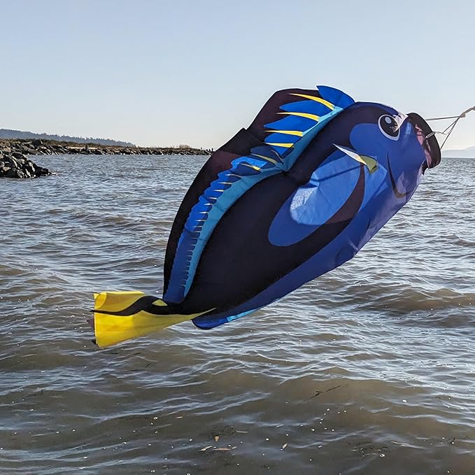 Madrona Brands Blue Tang Tropical Fish Windsock | Durable Outdoor Hanging Decoration | Yard, Garden, Boat, Home and More | 30-Inch