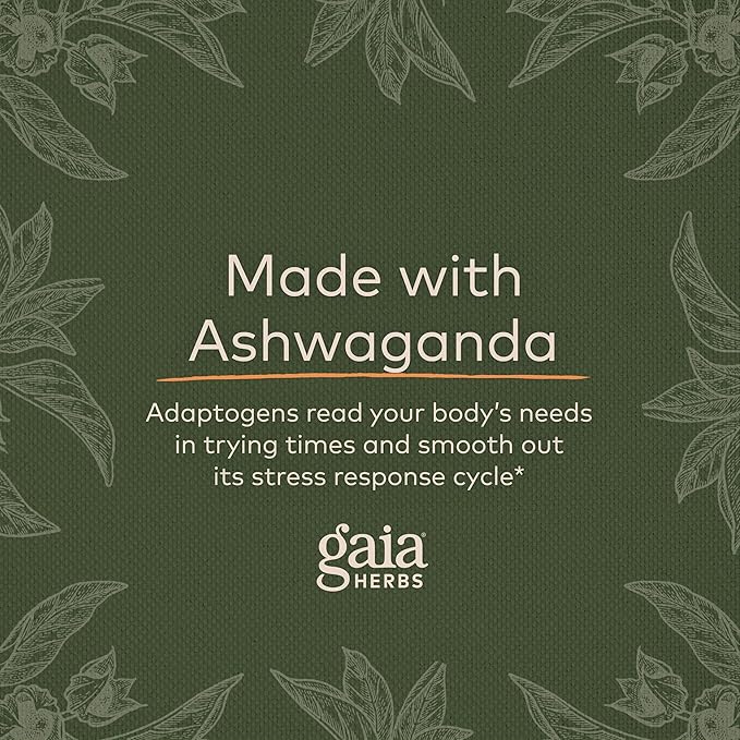 Gaia Herbs Adaptogen Performance Mushrooms & Herbs 60 Organic (30-Day Supply)