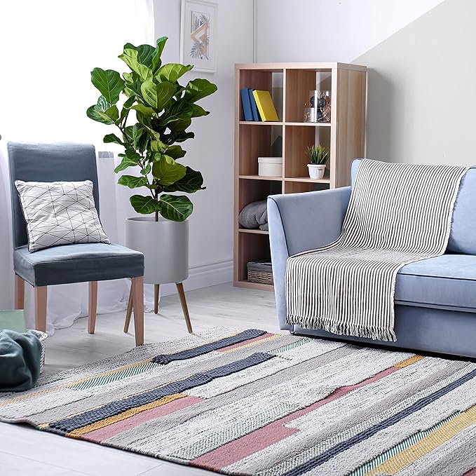 D'vine Dev 12 Inch Planter Pot with Stand, Mid-Century Tall Plant Pot with Legs for Indoor Plants, Large, Grey, 88-O-C-3