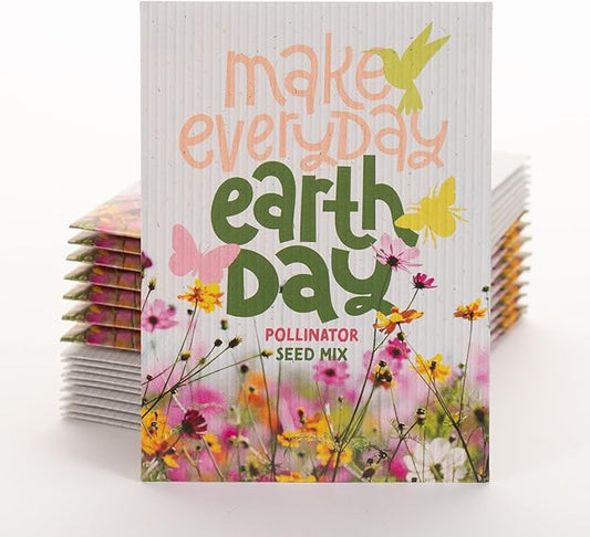 Bentley Make Everyday Earth Day 2025, Pollinator Flower Mix Seeds, All Favor Seed Packets, 25 Count