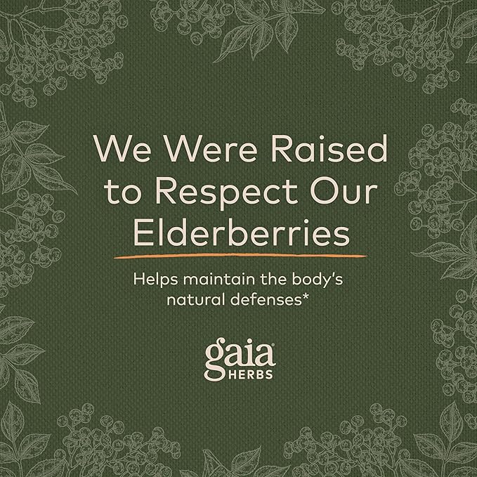 Gaia Herbs Black Elderberry (Sambucus Nigra) Formula-5.4 Fl (32-Day Supply)