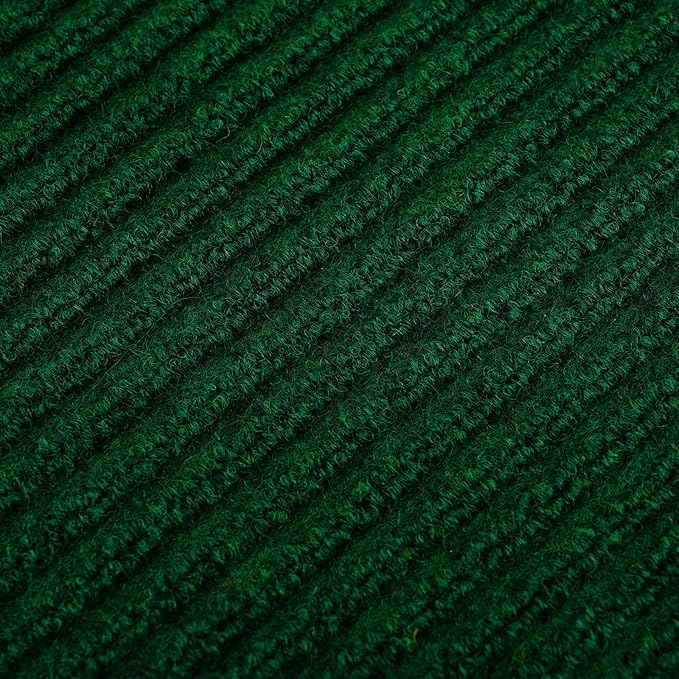 Profile Rubber Door Mat, 47x31inch, Heavy Duty, Entrance Doormat, Indoor and Outdoor, Waterproof, Easy Clean Shoe Scraper, Home Rug Welcome Mats for Entryway, Patio, Porch, Green