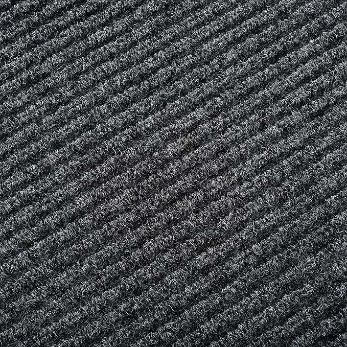 Profile Rubber Door Mat, 72x48inch, Heavy Duty, Entrance Doormat, Indoor and Outdoor, Waterproof, Easy Clean Shoe Scraper, Home Rug Welcome Mats for Entryway, Patio, Porch(Grey)