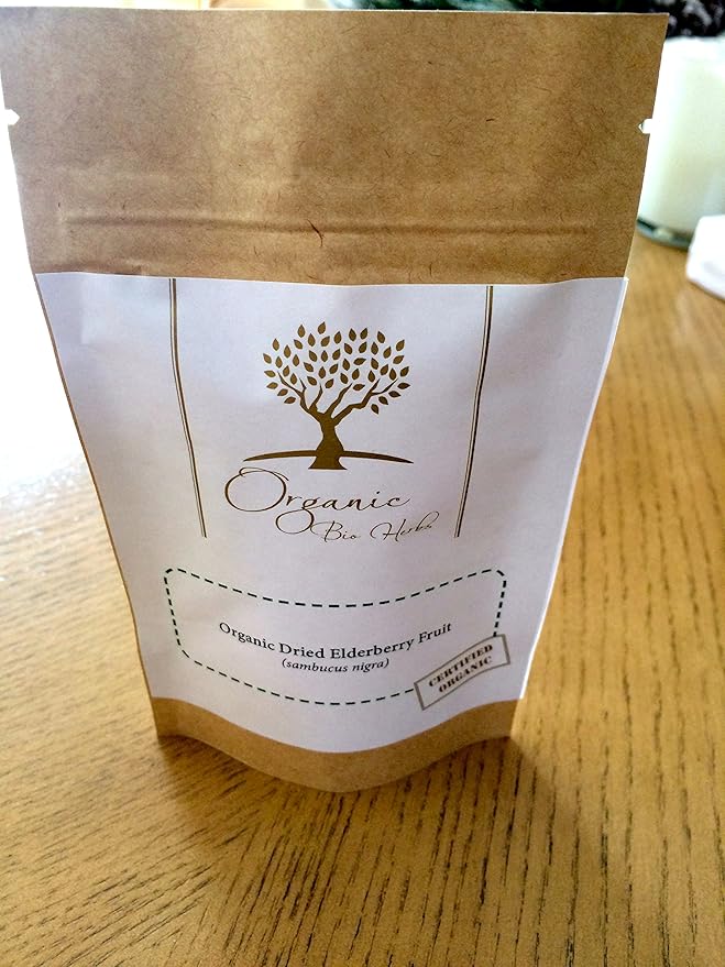 Organic Bio Herbs-Organic Dried Elderberry Fruit 2 Oz.