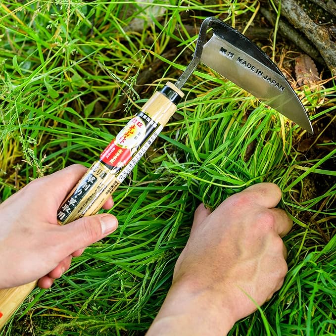 Japanese Gardening Weeding Sickle Left Handed [Made in Japan] Garden Hand-held Tools Hand Hoe Weeder