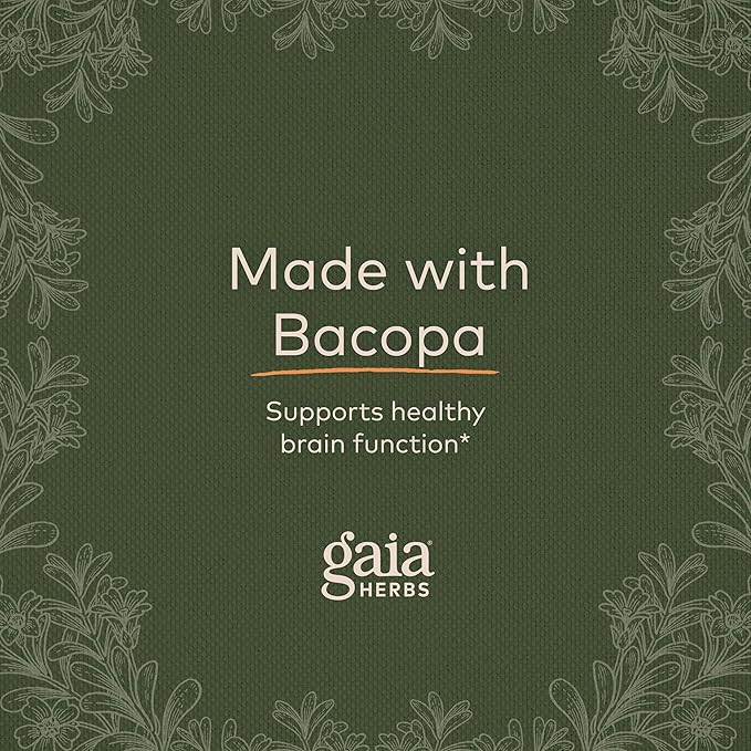 Gaia Herbs Bacopa 60 Vegan 60-Day Supply)