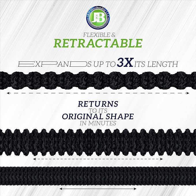 J&B XpandaHose 150ft Expandable Garden Hose with Holder - Heavy Duty Superior Strength 3750D - 4 -Layer Latex Core - Extra Strong Brass Connectors and 10 Spray Nozzle w/Storage Bag (Black 150)
