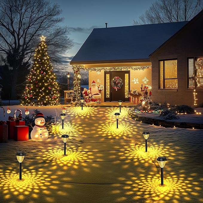 SOLPEX Solar Lights for Outside,8 Pack Solar Lights Outdoor Waterproof,Warm White Outdoor Solar Lights for Yard,Garden,Pathway,Patio and Landscape Lighting Decor