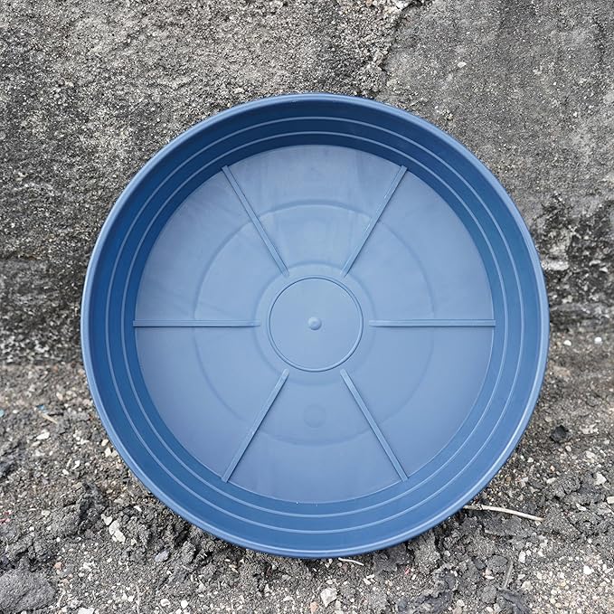 Plant Saucer 14 Inch 2 Pack 6 8 10 12 14 16 18 20 25, Plastic Plant Trays for Pots，Extra-Deep Plant Water Dray Tray, Bird Bath Bowl, Heavy Flower Plant Saucers Indoors and Outdoor No Holes
