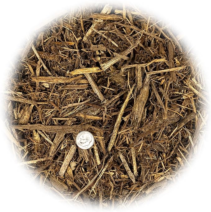 Organic Natural Mulch Cover - Create an Eco-Friendly Garden with Natural Weed Control - 20 QUARTS