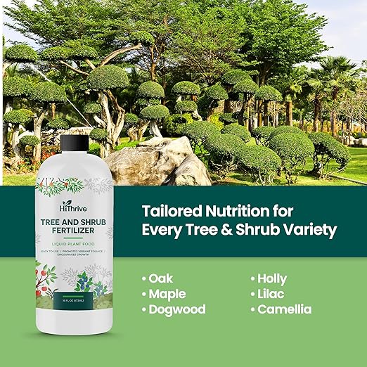 16oz Tree and Shrub Plant Food - Makes 16 Gallons of Tree and Shrub Fertilizer, Liquid Plant Fertilizer for Healthy Roots, Foliage & Year-Round Growth, Nutrient-Rich Formula for All Trees & Shrubs