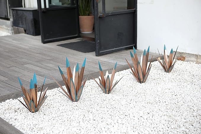 Metal Tequila Country Sculpture DIY Tequila Plant Home Décor Ornament Indooutdoor Statuette Patio Lawn Patio Stake Decoration Gift to The Garden