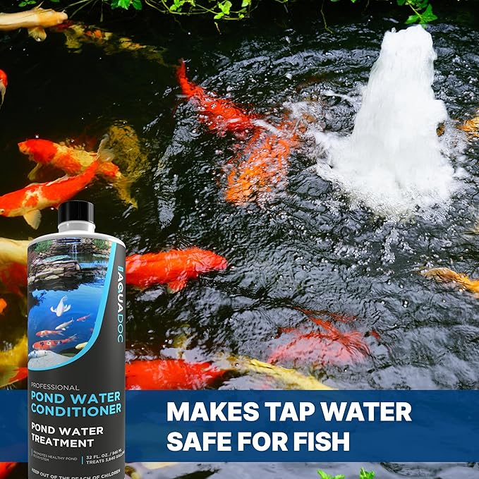 Fish Pond Water Conditioner - Convert tap Water to Fish-Friendly Pond Water - AquaDoc Pond Supplies
