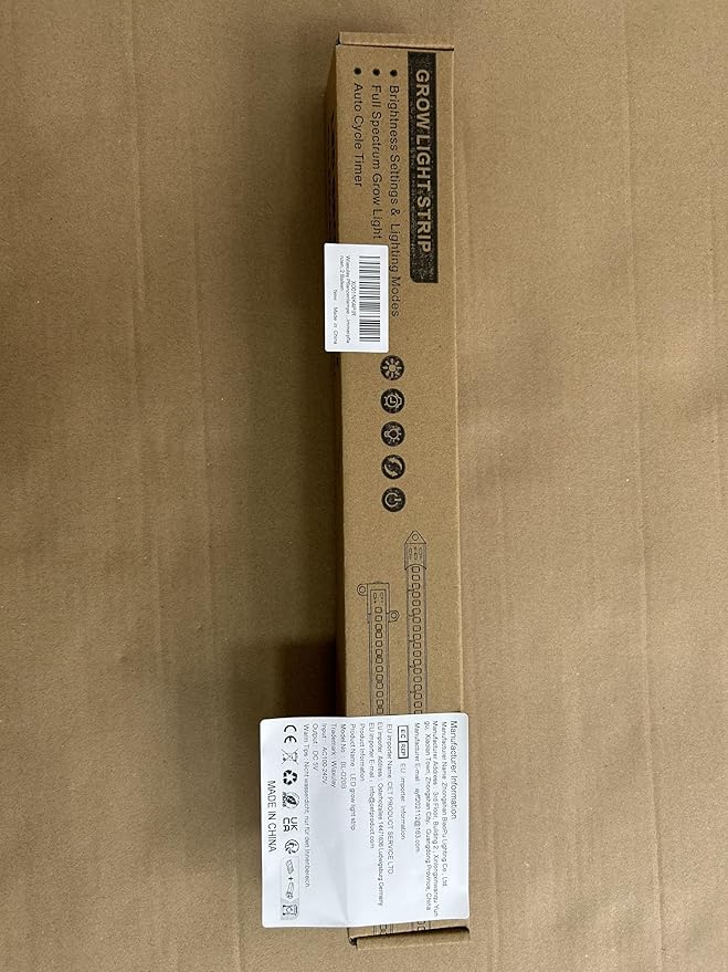 Wiaxulay Grow Lights for Indoor Plants Full Spectrum, 120 LEDs Plant Grow Light Strips with Auto ON/Off Timer 6/12/16Hrs, 5 Brightness, 3 Switch Modes Growing Lamps for Seed Starting, Succulent,2 Bars