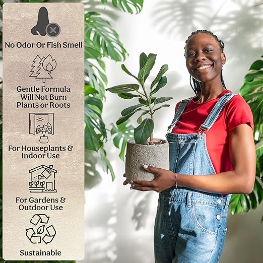 The All-in-One Complete Organic Plant Food, Indoor Plant Food for Houseplants, Organic Fertilizer for Vegetable Gardens, 1lb = 25 Formulated Servings Feeds 50 gal Instantly and Slow Release