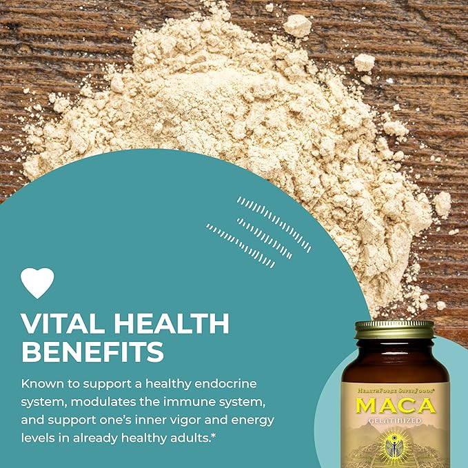 Healthforce Superfood Gelatinized Maca 120 VeganCaps
