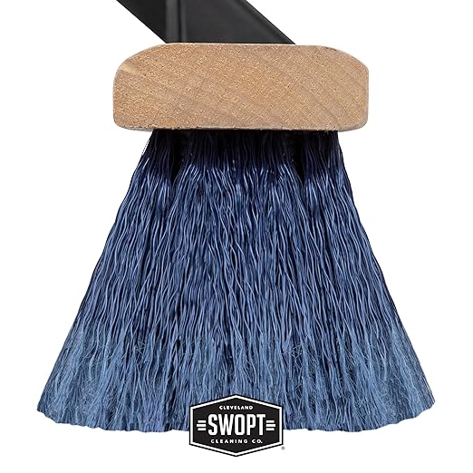 SWOPT 24” Premium Multi-Surface Push Broom Head — Cleaning Head Interchangeable with All SWOPT Cleaning Products for More Efficient Cleaning and Storage — Indoor and Outdoor Push Broom