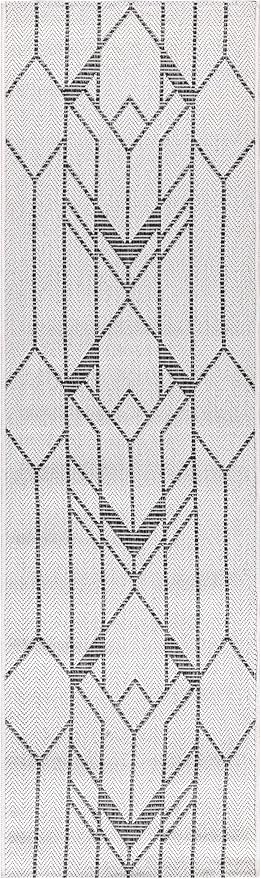 Keen Home Design Terrace Outdoor Runner Rug - 2x8 Washable Indoor/Outdoor Rug for Patio, Kitchen, Balcony, Beach, Garden, Deck and Porch, Size: 2'2"x7'7"