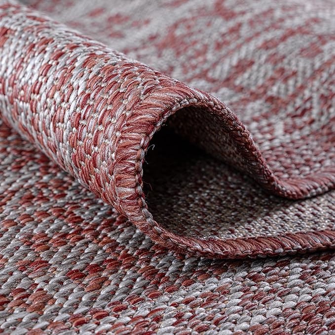 Keen Home Design Terrace Outdoor Area Rug - 10x14 Washable Indoor/Outdoor Rug for Patio, Kitchen, Balcony, Beach, Garden, Deck and Porch, Size: 10'x14'