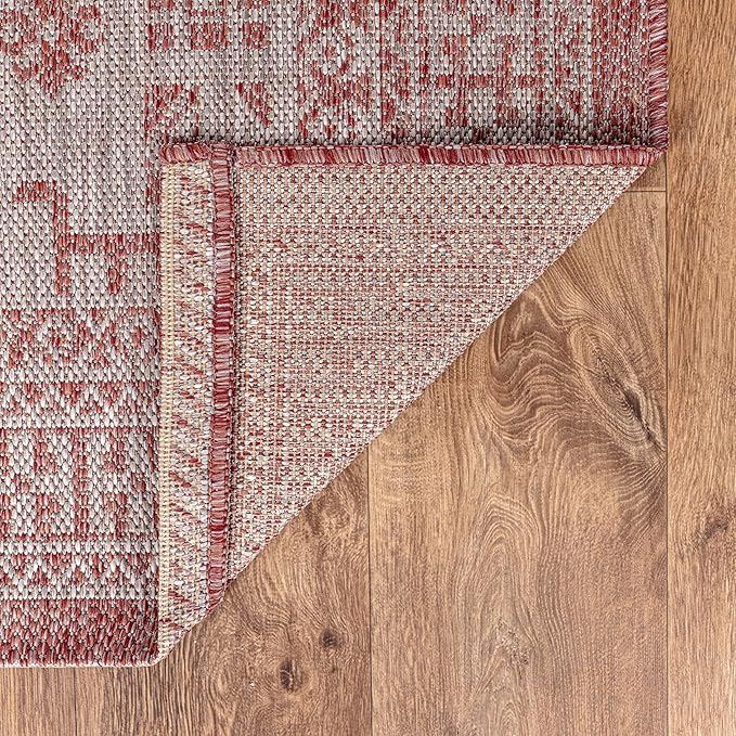 Keen Home Design Terrace Outdoor Throw Rug - 3x5 Washable Indoor/Outdoor Rug for Patio, Kitchen, Balcony, Beach, Garden, Deck and Porch, Size: 3'x5'