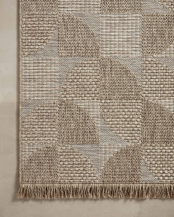 Loloi Dawn Collection Indoor/Outdoor DAW-08 Beige 7'-8" x 10' Area Rug