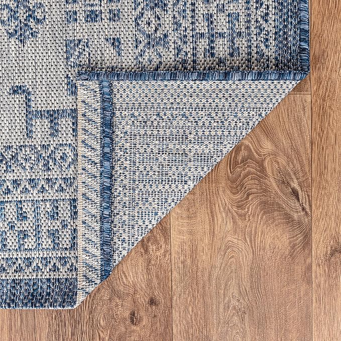 Keen Home Design Terrace Outdoor Area Rug - 6x9 Washable Indoor/Outdoor Rug for Patio, Kitchen, Balcony, Beach, Garden, Deck and Porch, Size: 6'x8'10"