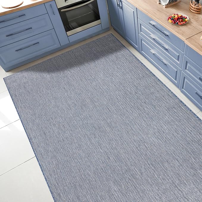 Keen Home Design Terrace Outdoor Area Rug - 5x8 Washable Indoor/Outdoor Rug for Patio, Kitchen, Balcony, Beach, Garden, Deck and Porch, Size: 5'3"x7'7"