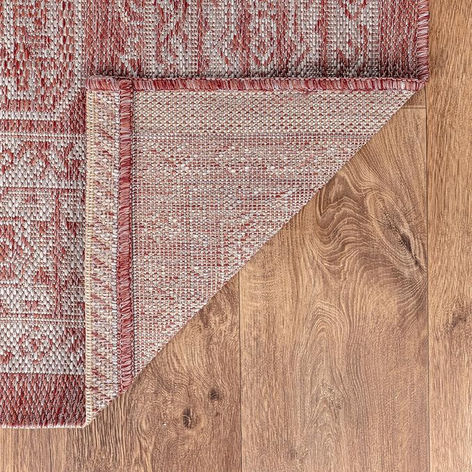 Keen Home Design Terrace Outdoor Area Rug - 6x9 Washable Indoor/Outdoor Rug for Patio, Kitchen, Balcony, Beach, Garden, Deck and Porch, Size: 6'x8'10"