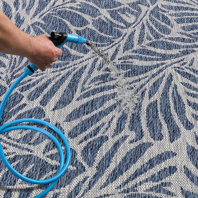 Keen Home Design Terrace Outdoor Runner Rug - 2x12 Washable Indoor/Outdoor Rug for Patio, Kitchen, Balcony, Beach, Garden, Deck and Porch, Size: 2'2"x11'10"